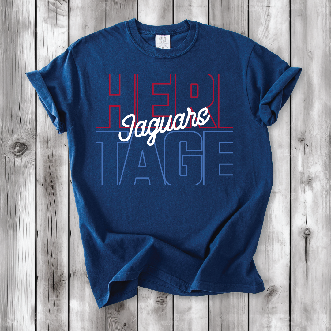 Heritage Jaguars Outline - Comfort Colors