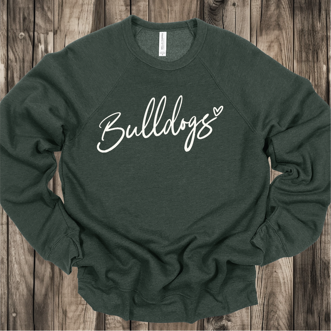 Danny Jones Bulldogs scripty with heart Sweatshirt