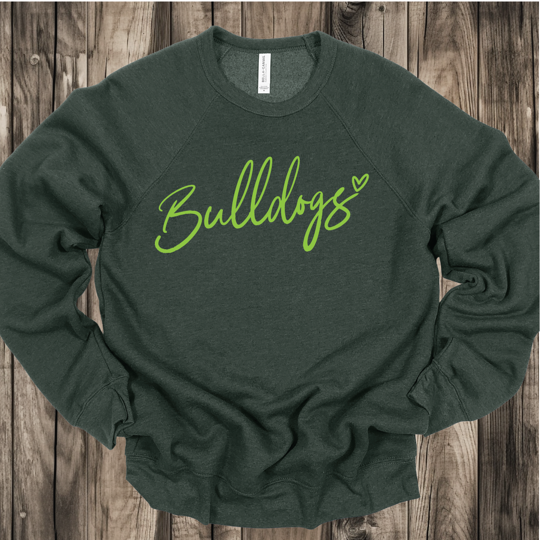 Danny Jones Bulldogs scripty with heart Sweatshirt