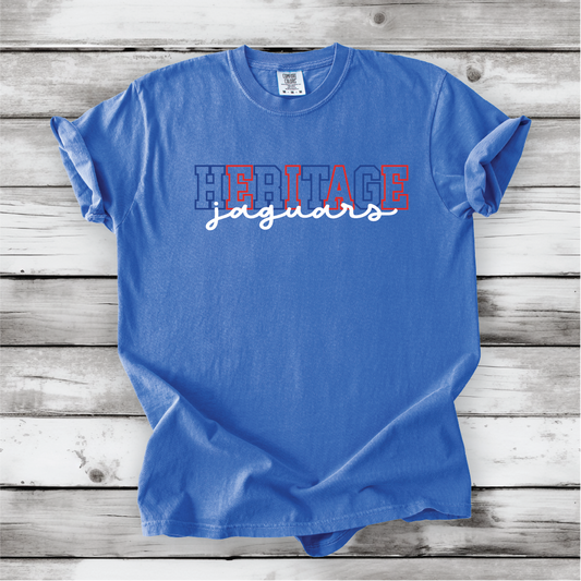 Heritage Jaguars Block Scripty - Comfort Colors