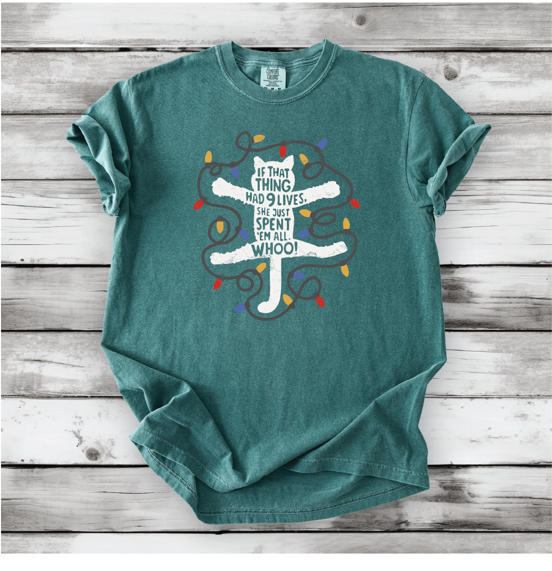 Christmas Vacation - If that Thing Had Nine Lives - National Lampoon shirt. Griswold and Cousin Eddie shirts - Comfort Colors