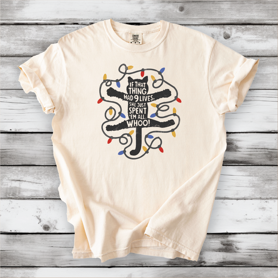 Christmas Vacation - If that Thing Had Nine Lives - National Lampoon shirt. Griswold and Cousin Eddie shirts - Comfort Colors