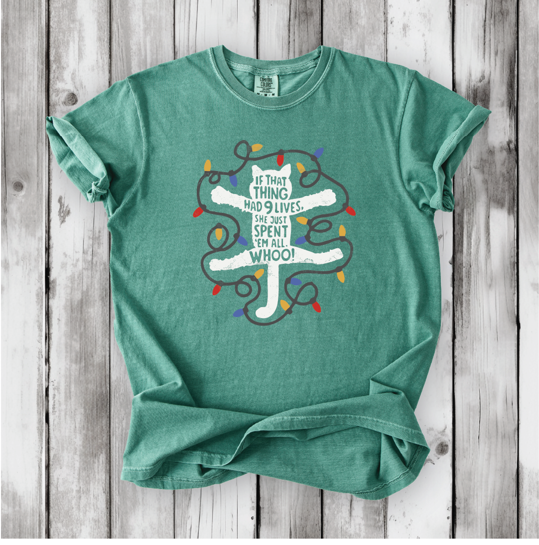 Christmas Vacation - If that Thing Had Nine Lives - National Lampoon shirt. Griswold and Cousin Eddie shirts - Comfort Colors