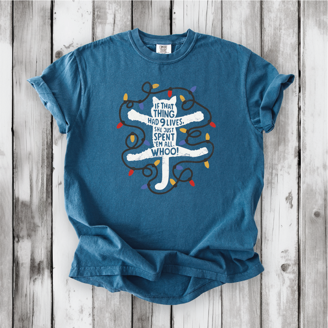 Christmas Vacation - If that Thing Had Nine Lives - National Lampoon shirt. Griswold and Cousin Eddie shirts - Comfort Colors