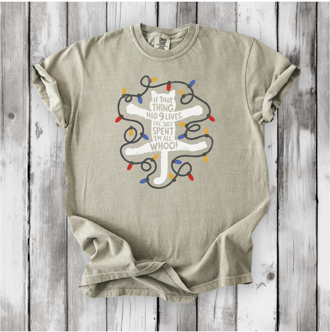 Christmas Vacation - If that Thing Had Nine Lives - National Lampoon shirt. Griswold and Cousin Eddie shirts - Comfort Colors