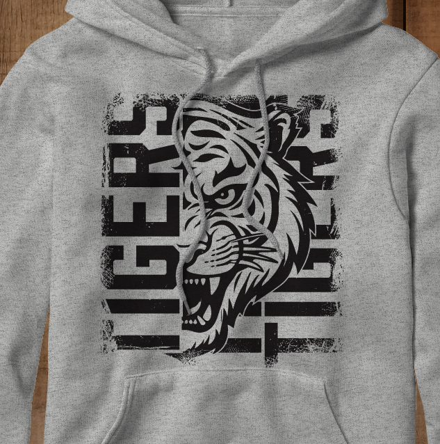 Tigers Face Block (short, long and hoodie)