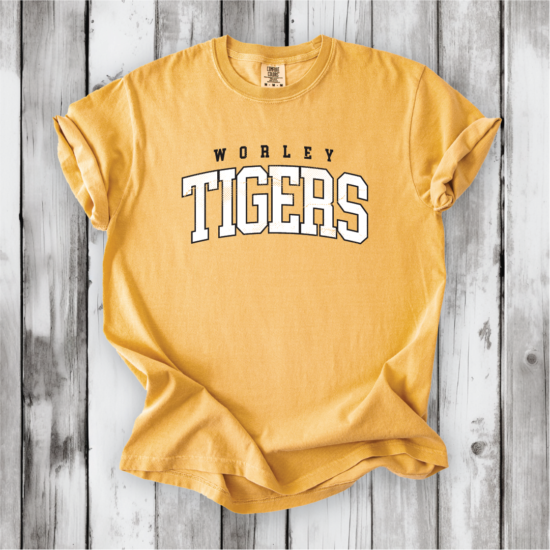 Worley Tigers Stacked (Short sleeve and Hoodie)