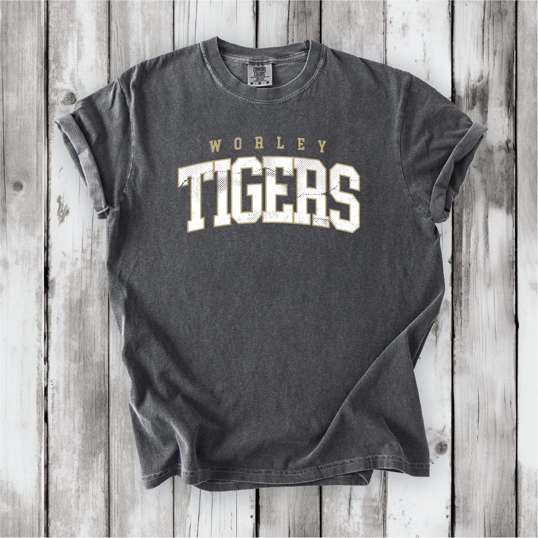 Worley Tigers Stacked (Short sleeve and Hoodie)