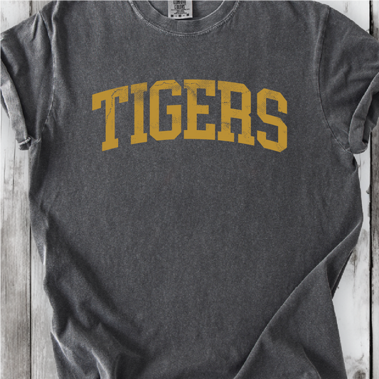 Tigers Block Arch - Comfort Colors