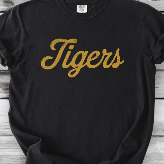 Tigers - Baseball Script - Comfort Colors